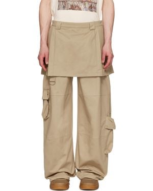 Collina Strada Lawn Skirt Cargo Pants - Natural