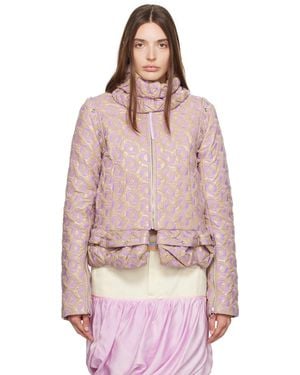 Kiko Kostadinov Beige & Purple Mobius Jacket - Pink