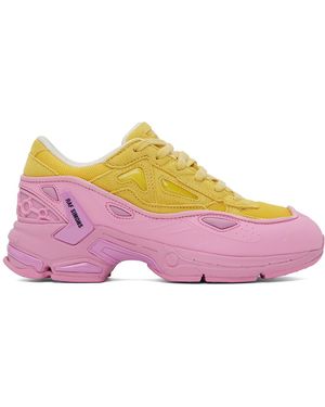 Raf Simons Baskets pharaxus jaune et rose - Noir