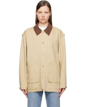 LE17SEPTEMBRE Knit Collar Field Jacket - Natural