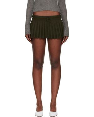 GUIZIO Khaki Vivienne Miniskirt - Black