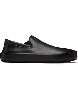Marsèll Cassapelle Leather Slip-On Trainers - Black