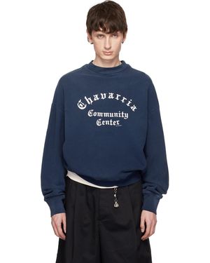 Willy Chavarria 'Chavarria Community Center' Hooligan Sweatshirt - Blue