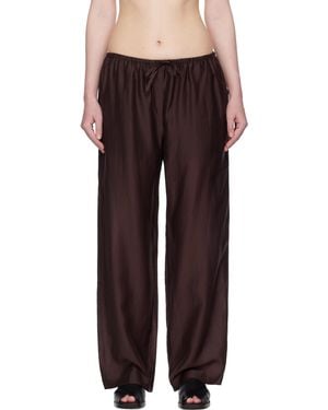 Amomento Silky Banding Lounge Pants - Black