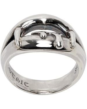 Yohji Yamamoto Silver Vampire Blood Ring - Metallic