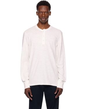 Rag & Bone Classic Flame Henley - Black