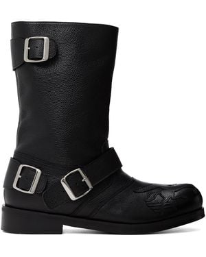 STEFAN COOKE Pegasus Biker Boots - Black