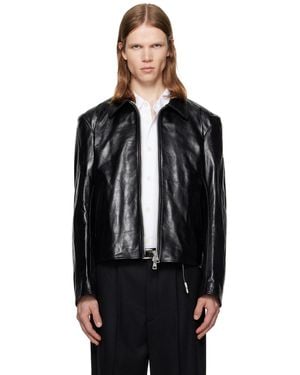 Our Legacy Mini Leather Jacket - Black
