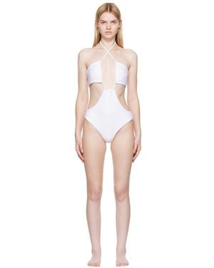 Rosetta Getty Recycled Nylon One-Piece Swimsuit - Black
