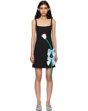 Sandy Liang Fairfield Minidress - Black