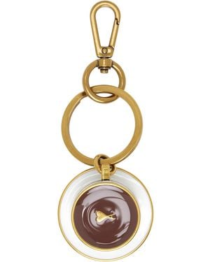 Ami Paris Ami De Coeur Coffee Cup Keychain - Metallic