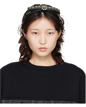 Toga Metal Ribbon Headband - Black