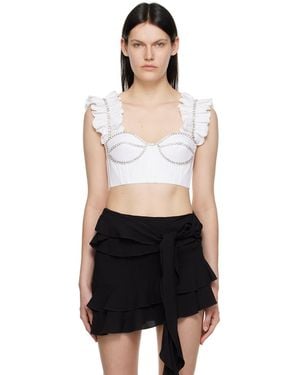Area Ruffle Tank Top - Black