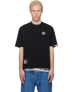 Aape By A Bathing Ape 'Aapeunvs' Graphic T-Shirt - Black