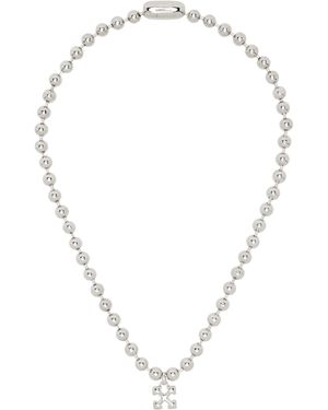 Off-White c/o Virgil Abloh Arrow Ballchain Necklace - Metallic