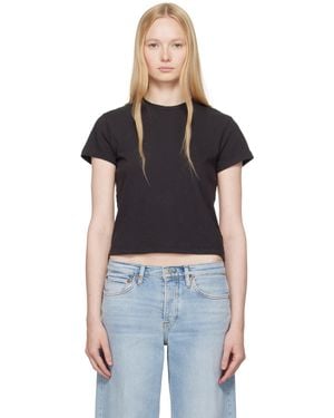 RE/DONE ブラック Hanesエディション Classic Tシャツ