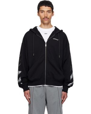 Off-White c/o Virgil Abloh Metal Arrow Skate Zip Hoodie - Black