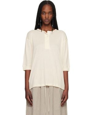 Studio Nicholson Lorem Jersey Henley - Black
