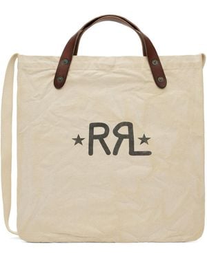 RRL Off- Ranch Logo Market Tote - Natural