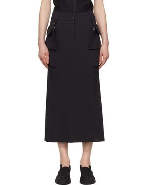 Hyein Seo Cargo Midi Skirt & Top Set - Black