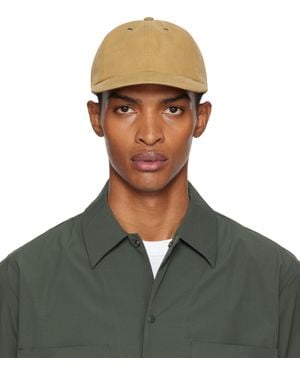 Norse Projects Tan Canvas 6-Panel Cap - Green