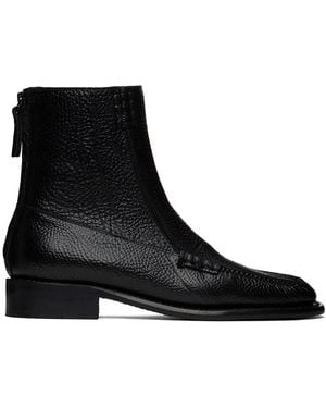 Hereu Quadra Grainy Boots - Black