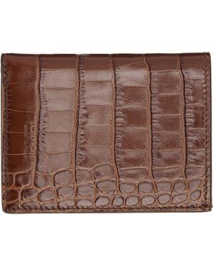 Tom Ford Folding Card Holder - Brown