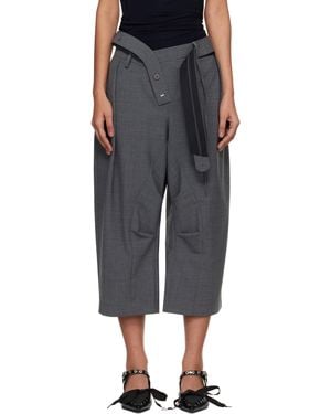 OTTOLINGER Strapped Baggy Suit Shorts - Black