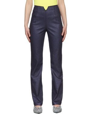 Maisie Wilen Shimmer Contra Jeans - Blue