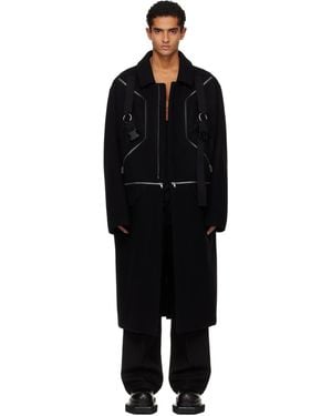 Rick Owens Concordians Blixa Jumbo Mac Coat - Black
