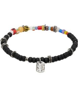Paul Smith 'Artist Stripe' Beaded Bracelet - Black