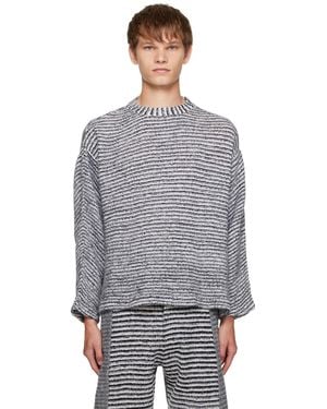 VITELLI Striped Jumper - Grey