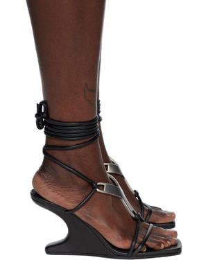 Rick Owens Concordians Cantilever 8 Hydra Heeled Sandals - Black