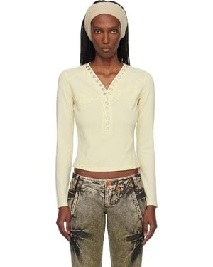 Miss Sixty Knwls Edition Logo Patchwork Top - Green