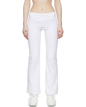 Bernhard Willhelm Pantalon De Survêtement Blanc En Coton