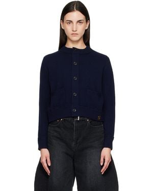 Sacai Wool Knit Cardigan - Blue