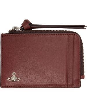 Vivienne Westwood Zip Card Holder - Red
