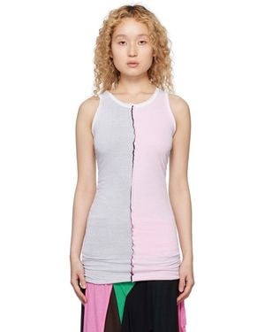 Edward Cuming Ruched Tank Top - White