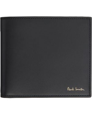 Paul Smith 'Signature Stripe' Interior Billfold & Coin Wallet - Black