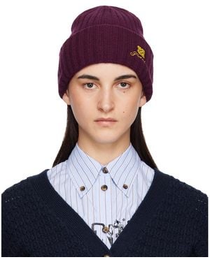 Ganni Wool Knit Beanie - Blue