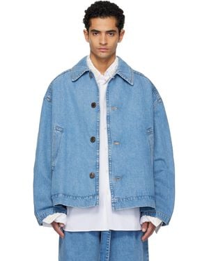 Dries Van Noten Heavyweight Denim Jacket - Blue