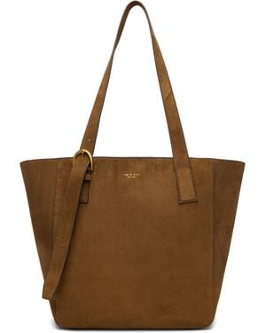 Rag & Bone Tan Parker Suede Tote - Brown