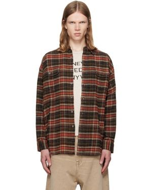 R13 Boyfriend Shirt - Brown