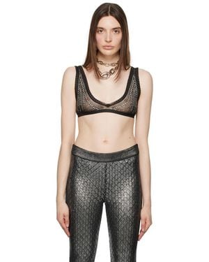 Rabanne Black Studded Bra