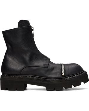 Guidi Grtr Zip Up Boots - Black