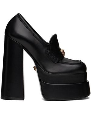 Versace Black Aevitas Platform Heels