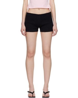 Vetements Gathered Baby Shorts - Black