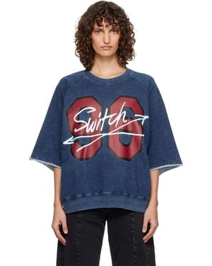 Vivienne Westwood Washed '96 Switch' S/S Raglan Sweatshirt - Blue