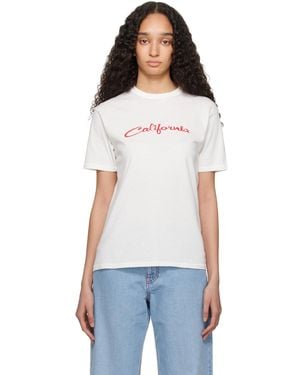 ERL 'california' Signature T-shirt - White
