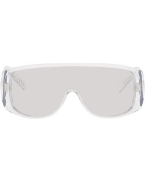 MM6 by Maison Margiela Transparent Mask Sunglasses - Black